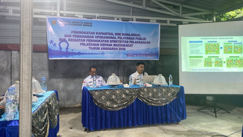 Peningkatan Kapasitas SDM Manajerial dan Pemahaman Operasional Pelayanan Publik Digelar di Kantor Kecamatan Mamuju