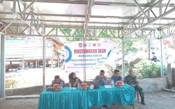 Musdes RKP Desa Batu Pannu Tahun 2027 Digelar, Bahas Prioritas Pembangunan Desa